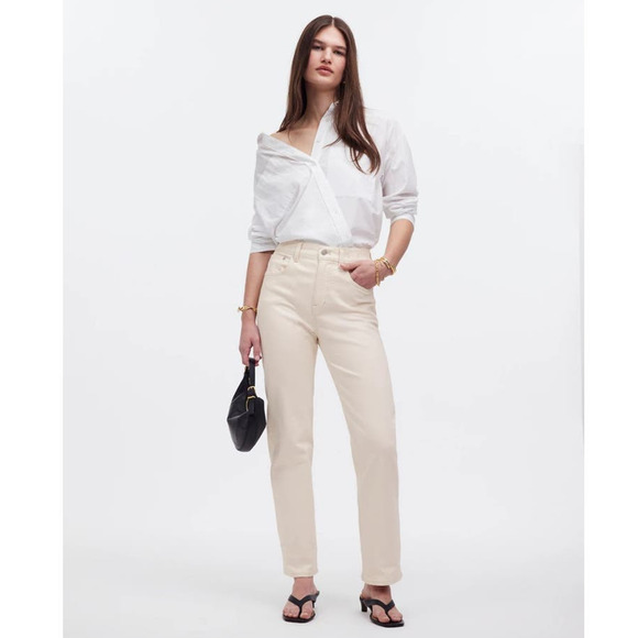 NWT The Petite '90s Straight Jean in Vintage Canvas Size 27P